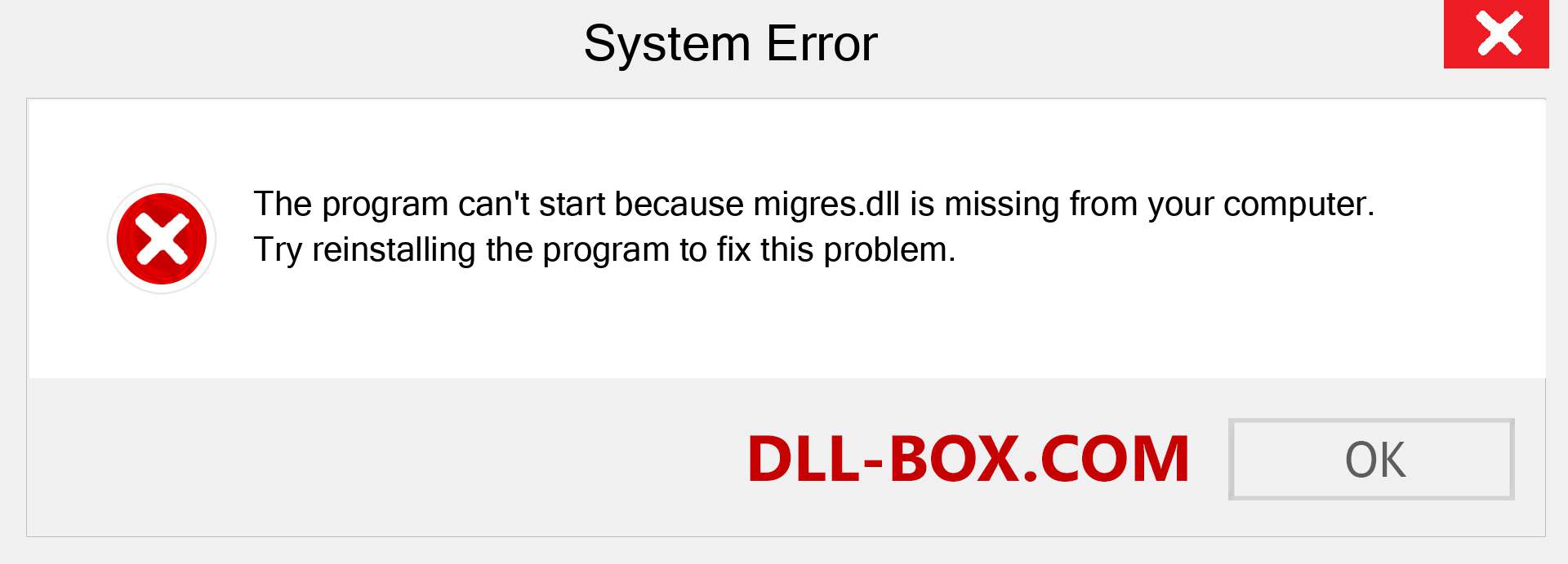  migres.dll file is missing?. Download for Windows 7, 8, 10 - Fix  migres dll Missing Error on Windows, photos, images