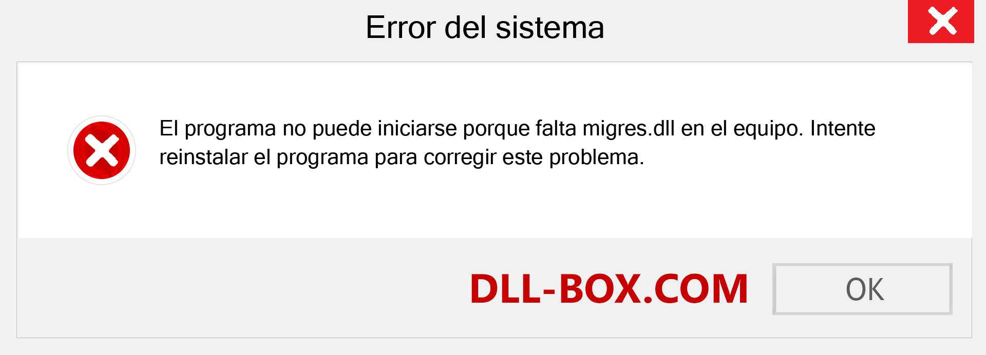 ¿Falta el archivo migres.dll ?. Descargar para Windows 7, 8, 10 - Corregir migres dll Missing Error en Windows, fotos, imágenes