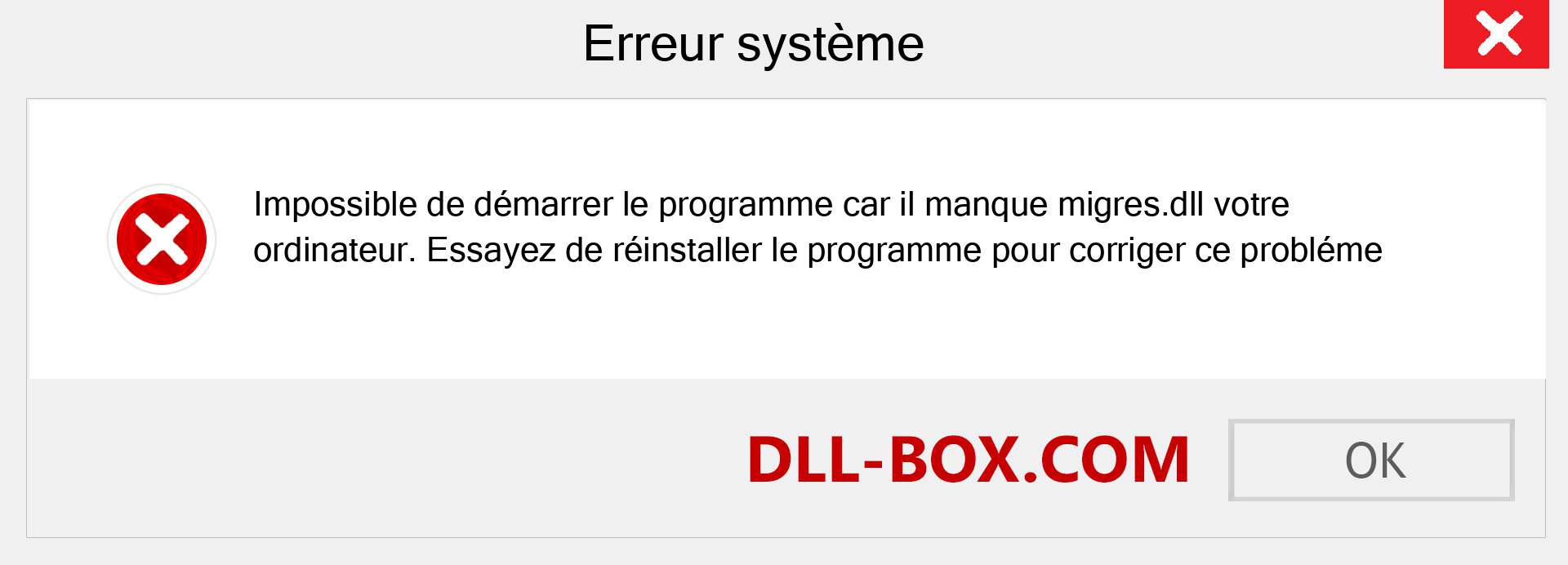 Le fichier migres.dll est manquant ?. Télécharger pour Windows 7, 8, 10 - Correction de l'erreur manquante migres dll sur Windows, photos, images